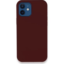 SHC4200 Iphone 12 Kılıf Lansman Legant Silikon - Bordo