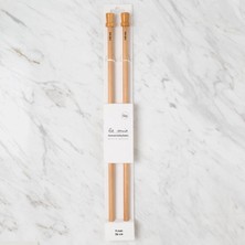 MiraLive La Mia Whitewood 9 mm 36 cm Ahşap Örgü Şişi