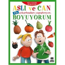 SHC4200 Aslı ve Can ile Çıkartmaları Yapıştırıyor, Boyuyorum - Meyveler, Sebzeler