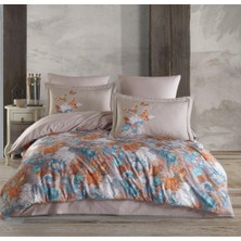 SHC4200 Deluxe 300TC Çift Kişilik Saten Nevresim Takımı Dolce Vita Bej