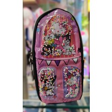 Ada Çanta Kırtasiye Hello Kitty Figürlü Çift Bölmeli Kalem Çantası AD44446
