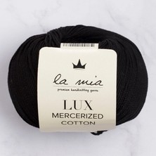 MiraLive La Mia Lux Mercerized Cotton Siyah El Örgü Ipi - 1 - 33741