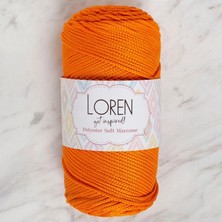 MiraLive Loren Polyester Soft Macrame Turuncu El Örgü Ipi - LM011 - 34430