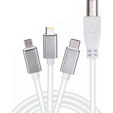 İntora ZR362 Ads 501 Type-C 3 In 1 Yazıcı Kablosu