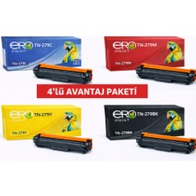 Ero Print TN-279 / Brother HL-L3215CW İçin 4 Renk Muadil Toner Set