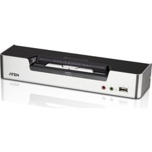 2 Port USB 2.0 DVI Dual View Kvmp™ Switch, 2560 x 1600, Kvm Bağlantı Kablosu Ürün Beraberinde Gelmektedir