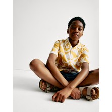 Marks & Spencer Saf Pamuklu Desenli Gömlek (6–16 Yaş)