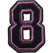 MiraLive Aplike Ütü Ile Yapışan 8  Rakamı  Arma 3x4 cm