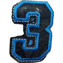 MiraLive Aplike Ütü Ile Yapışan 3 Rakamı  Arma 2,5x4 cm