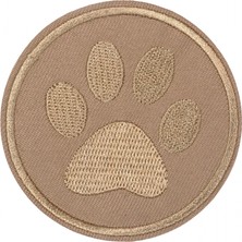 MiraLive Aplike Ütü Ile Yapışan Kahve Pati Arma 5 cm