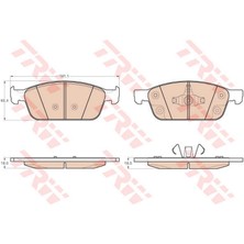 TRW Xmpdby Ön Balata Focus Iii-Focus Iii Tournier 2.0 St 12 Kuga Ii 1.6 Ecoboost 4x4-2.0 Tdci 13