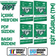 Karakutu Yayınları 2026 Yks-Ayt Mebi-Ogm 4lü Tüm Dersler Özgün Tarama Eşit Ağırlık (Tm) Test Kitabı Baskı Ücreti