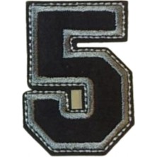 MiraLive Aplike Ütü Ile Yapışan 5  Rakamı  Arma 4x4 cm