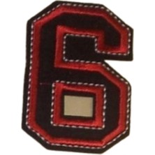 MiraLive Aplike Ütü Ile Yapışan 6  Rakamı  Arma 4x5 cm