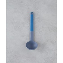 English Home Rachelle Plastik Kepçe 32 cm Mavi - Gri