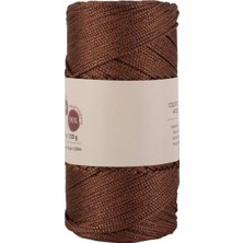 MiraLive Makrome Ipi 3mm  Polyester Kahve Simli