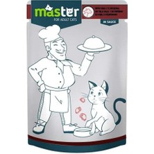 Hepta Collection Master Dana Etli Pouch Kedi Maması Jöle, 80GR, 24 Adet