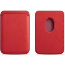 Hepta Collection iPhone Için Magsafe Özellikli Cüzdan (Kırmızı)