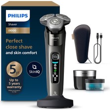 Hepta Collection I9000 Skinıq Islak ve Kuru Tıraş Makinesi, 360° Hassas Başlıklar, Destekli, Temizleme Ünitesi ve Sey