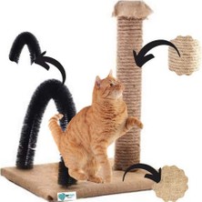 Hepta Collection By Pet Kedi Kaşıma ve Tırmalama Tahtası (Siyah)