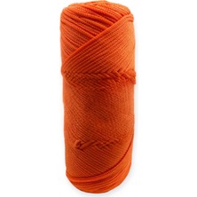 MiraLive Makrome Ipi 3mm Polyester Turuncu Simli