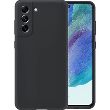 Hepta Collection Galaxy S21 Fe Uyumlu Silky Kılıf, Kamera Korumalı Silikon, Siyah