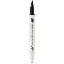 Hepta Collection Brush Sing Pen Twin Çift Taraflı Fırça Uçlu Kalem Siyah