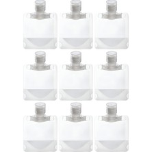 Hepta Collection Kyrotech 9 Adet 100 ml Doldurulabilir Şişe Seti – Şampuan, Losyon, Duş Jeli, Yağ ve Krem Için Sızdır