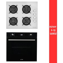 Eminçelik ve Afm Tech Markalı /fethy-12 Turbolu Dijital 2'li Cam Ankastre Set ( 12 226  + FM7700)