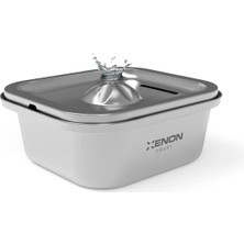 Hepta Collection Akıllı Otomatik Çelik Kedi Su Pınarı Mobil Uygulama ile Kontrol Edilebilen Geniş Hazneli Ultra Sessi