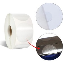 Hepta Collection Şeffaf Paketleme Etiketi - Yuvarlak Paketleme Etiketleri - 1000 Adet 3 cm Çapında - Şeffaf Mühür Eti