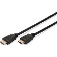 Hepta Collection Digitus DK-330107-010-S HDMI Yüksek Hızlı Ethernet Bağlantı Kablosu, 1m, Siyah
