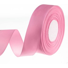 Hepta Collection - Pembe Grogren Kurdele 1 cm 10 Metre