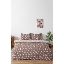 Hepta Collection Kahve Papatya Çift Kişilik Nevresim Takımı Pamuklu