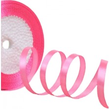 MiraLive Saten Kurdele 6 mm Şeker Pembe 10 Metre