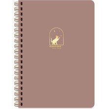 Hepta Collection Keskin 17 * 24 Spiralli Akademik Ajanda - Mocha