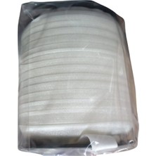 MiraLive Çamaşır Lastiği Düz 1 cm  1 Metre Ekru