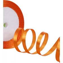 MiraLive Saten Kurdele 6 mm Orange 5 Metre