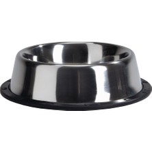 Hepta Collection Köpek Mama Su Kabı, Paslanmaz Çelik, Kaymaz, 25,5cm, 2,2l