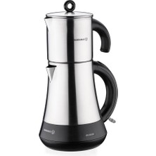 Hepta Collection Hasbahçe Elektrikli Çaydanlık Satin-Siyah