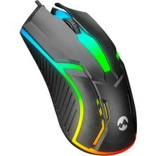 Hepta Collection Everest SM-G52 USB Siyah Aydınlatmalı Mouse