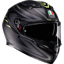 Agv Kask/k3 Mplk Syth Matt Black/yellow Fluo