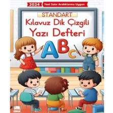 Ema - Kılavuz Dik Çizgili Güzel Yazı Defteri A4 1.sınıflar Için Yeni Sistem - 2 Adet