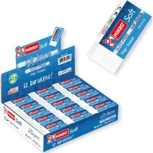 Mikro Dust Free Silgi Soft Beyaz 2B-24TR - 6 Adet