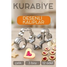 MiraLive 12'li Kurabiye Kalıbı Seti Profesyonel Şef Paslanmaz Çelik  | Mutfak Sanatınızın Vazgeçilmezi