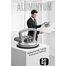 MiraLive Profesyonel Alüminyum 50 kg Kilitli Vantuzlu Ağır Cam Seramik Fayans Mermer Kaldırıcı 115 mm