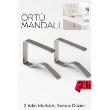 MiraLive 2'li Masa Örtüsü Klipsi - Metal Masa Kelepçesi Masa Örtüsü Sabitleyici