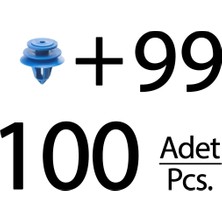 Alpha Auto Part Honda Civic Için Döşeme Klips- 100 Adet