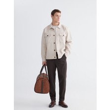 LC Waikiki Vision Bej Regular Fit Kaşe Erkek Gömlek Ceket