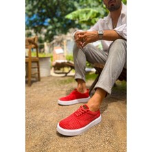 Sb Shopping CH173 Kbt Velluto Erkek Ayakkabı Kırmızı